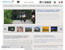 Tablet Screenshot of motorcycletoursthailand.com